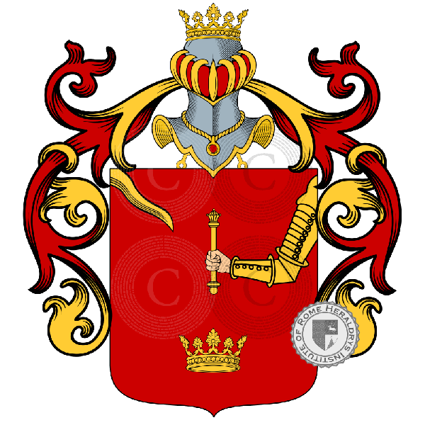 Coat of arms of family Mazzacara, Mazzachera