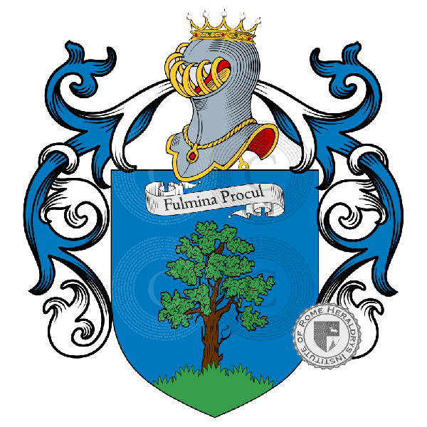 Coat of arms of family Carusi Cybei