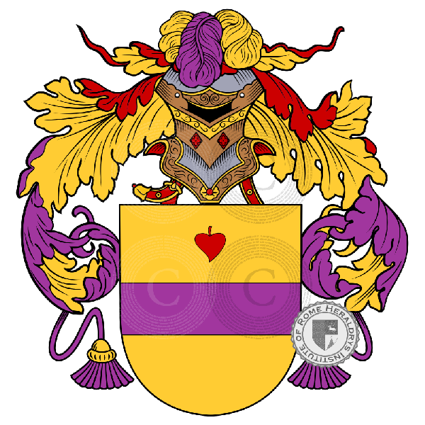 Coat of arms of family Honorato