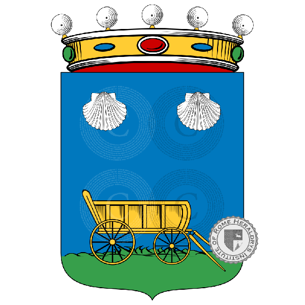 Coat of arms of family Carraro