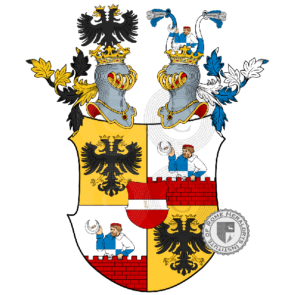 Coat of arms of family Hochmann   ref: 886004