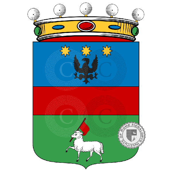 Coat of arms of family Pastorio