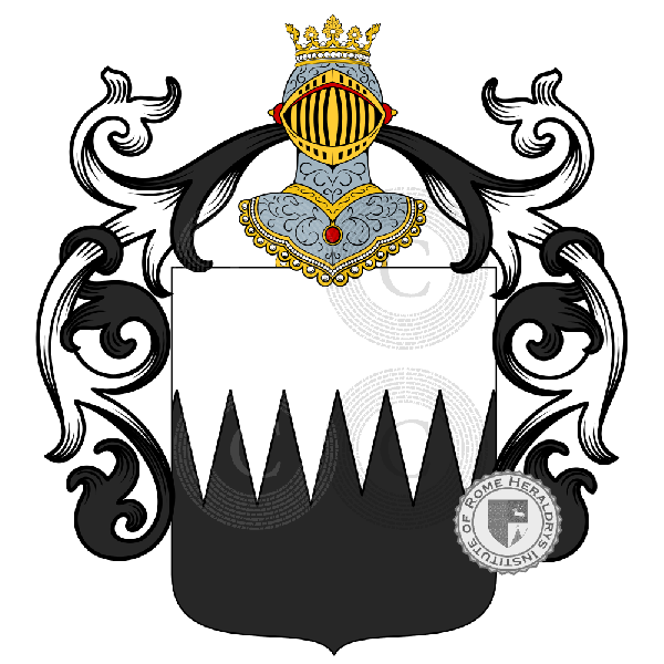 Coat of arms of family Ruffa