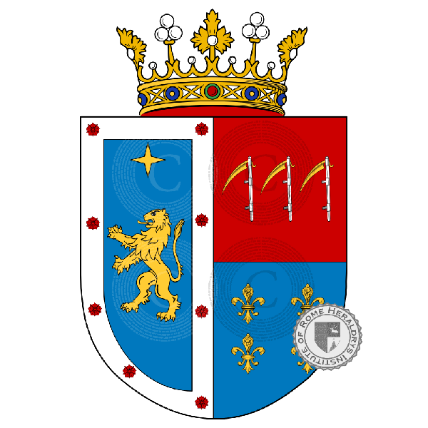 Escudo de la familia Ortiz, Ortiz de Rozas