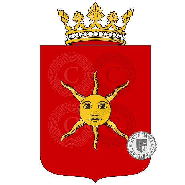 Coat of arms of family Caccio