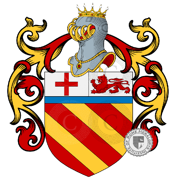 Coat of arms of family Saragoni