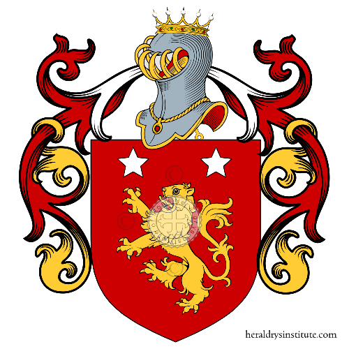 Coat of arms of family Lecomte, Lecomte de Latresne, Lecompte